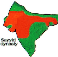 Sayyid dynasty map Sayyid dynasty MAP