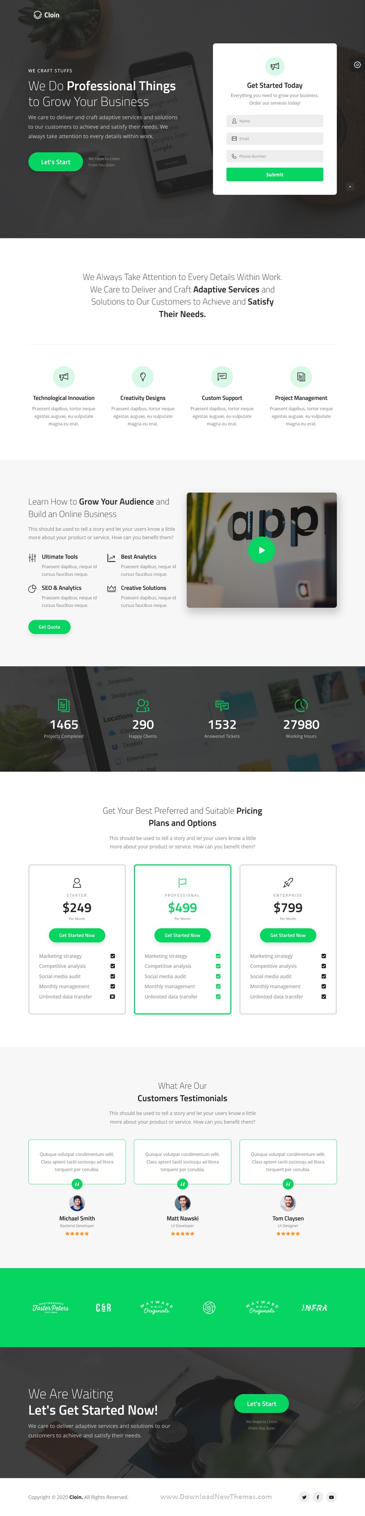 Lead Generation Landing Page Template