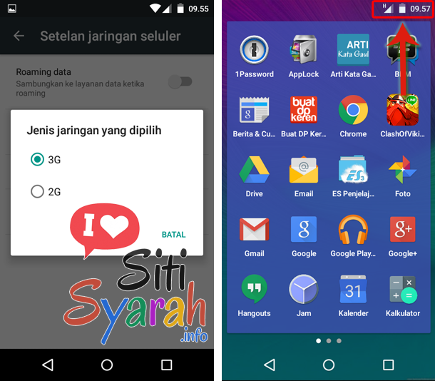 tidak bisa internet di android