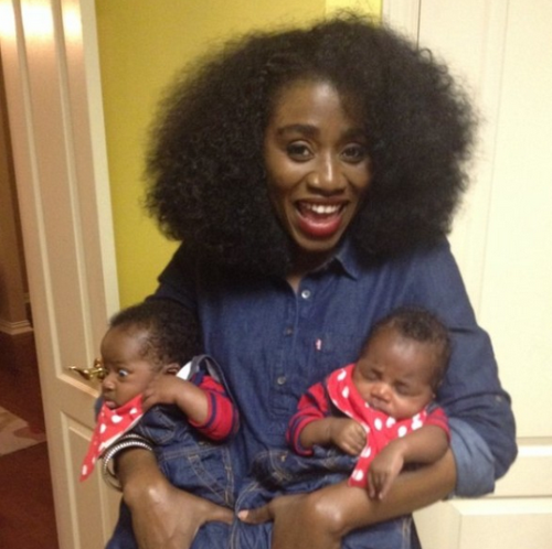 Mommy Time - TY Bello Shows Off Her Twin Sons