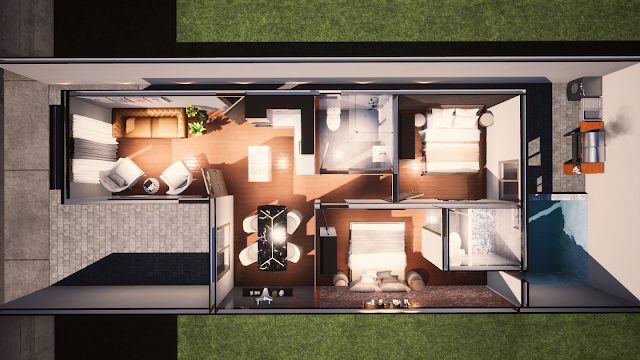 PLANO DE CASA DE 7 X 15 METROS - ArchTECH