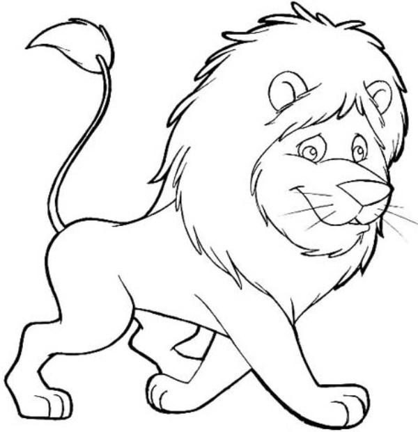 Mewarnai Gambar Hewan Singa Si Raja Hutan Untuk Belajar Anak Belajar