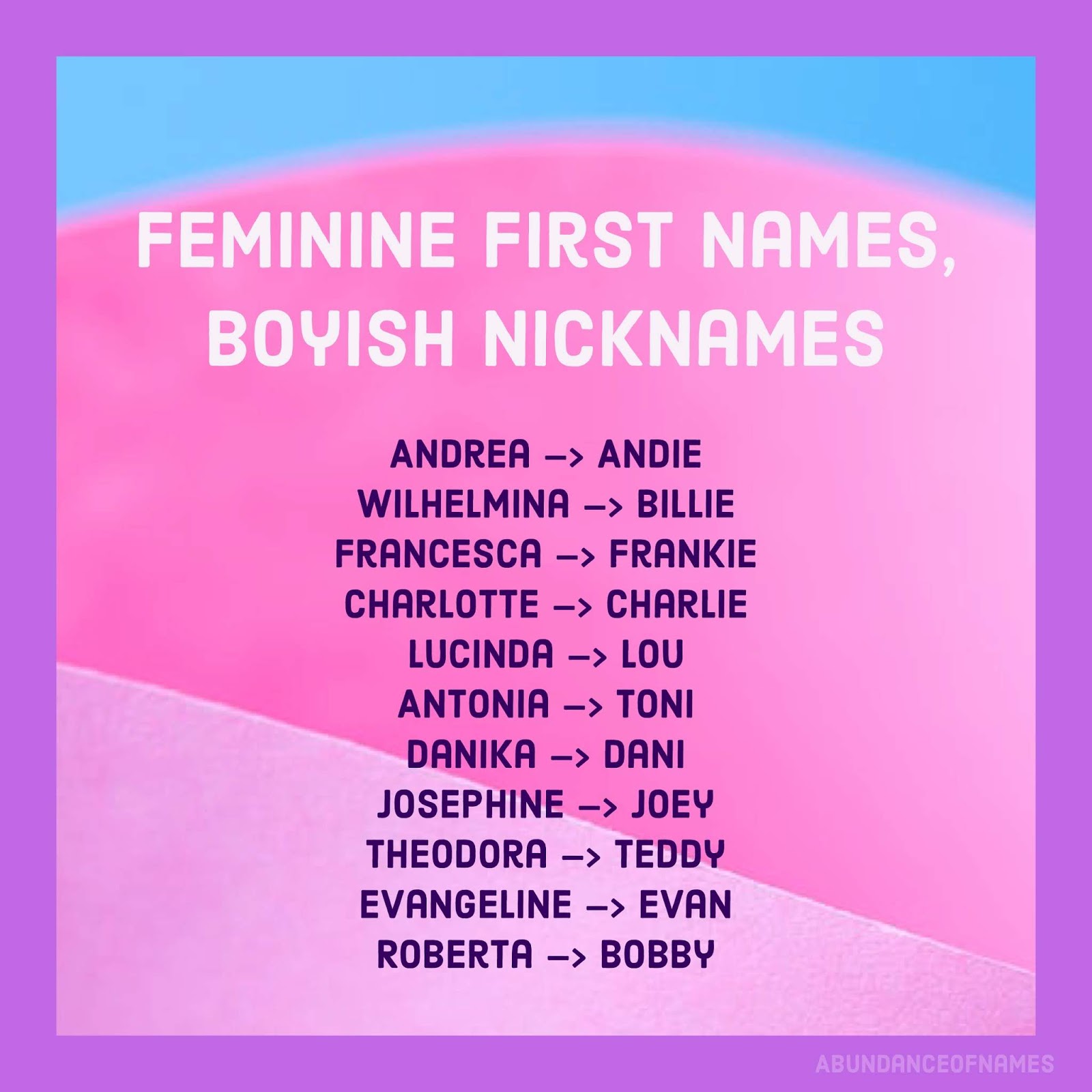 Good Tomboy Girl Names