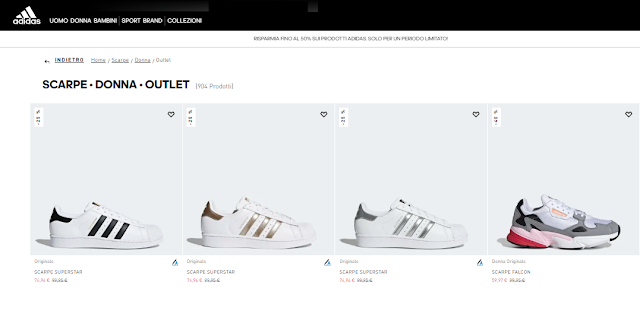 codice sconto adidas outlet