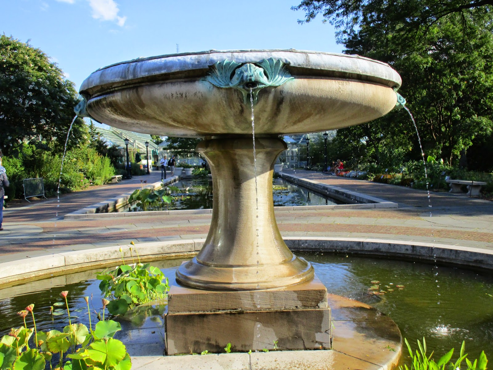 "Sweetness, and Light": "A Garden Fountain"