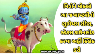 Happy Janmashtami 2021 : મિત્રોને મોકલો આ જન્માષ્ટમીનો શુભેચ્છા સંદેશ, ફોટો અને SMS