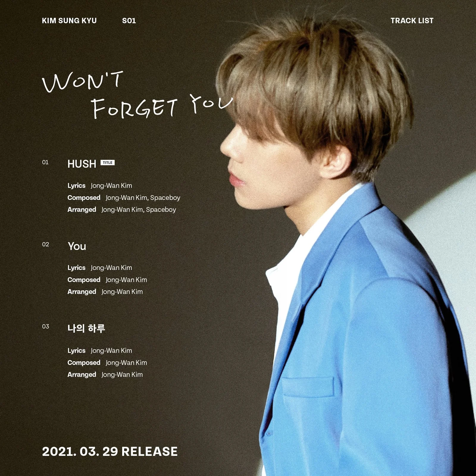 sungkyu wont forget you tracklist