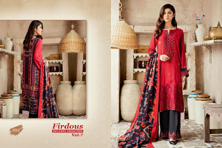 FIRDOUS EXCLUSIVES COLLECTION VOL 7 BY SHREE FAB 2020 PAKISTANI SUITS 