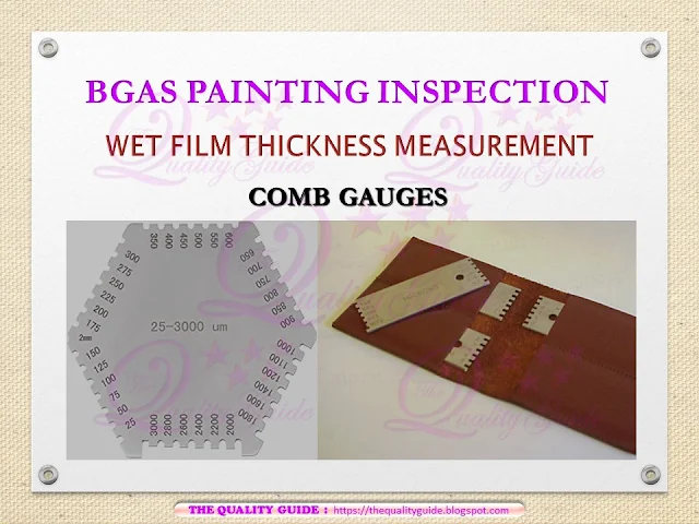 wet film thickness measurement Comb Guage bgas cswip certification , nace level 1 and nace level 2 cathodic protection testing 