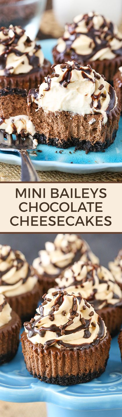Mini Baileys Chocolate Cheesecakes - Joki&amp;#39;s Kitchen