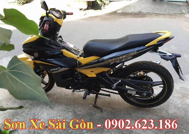 Mẫu Xe Exciter 150 sơn phối màu vàng đen cực đẹp