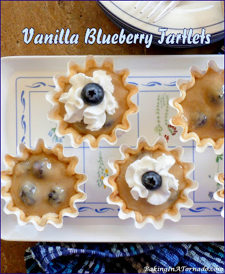 Vanilla Blueberry Tartlets by Baking In A Tornado