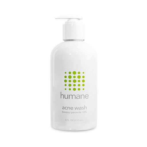 Humane acne wash benzoyl peroxide 10%