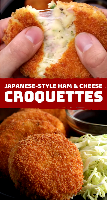 Japanese-Style Ham & Cheese Croquettes