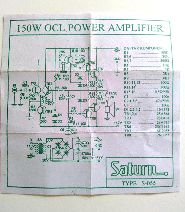 Gaya Terbaru Skema Pcb Ocl 150 Watt Mono, Skema Pcb