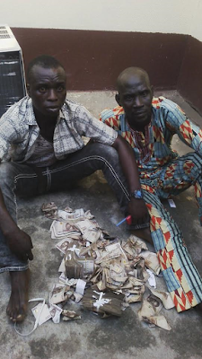 1f Photos: Suspected robbers arrested while stuffing N1.5m robbery proceed into their private parts