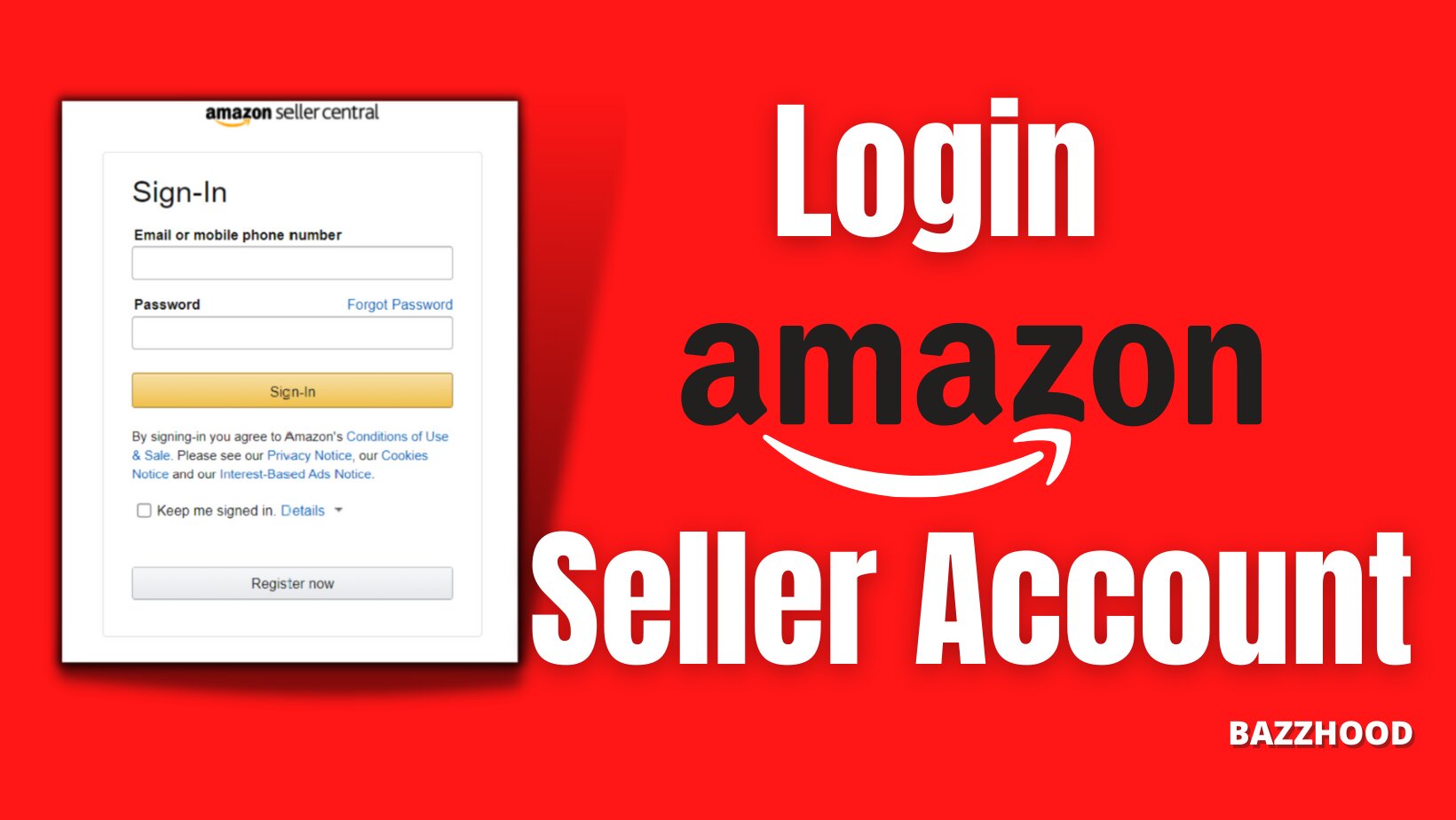 How to login Amazon Seller Account