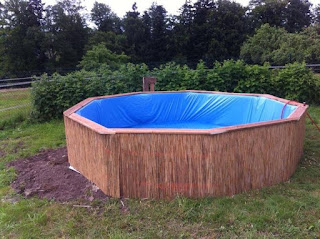 como construir una piscina de pallets de madera reciclados