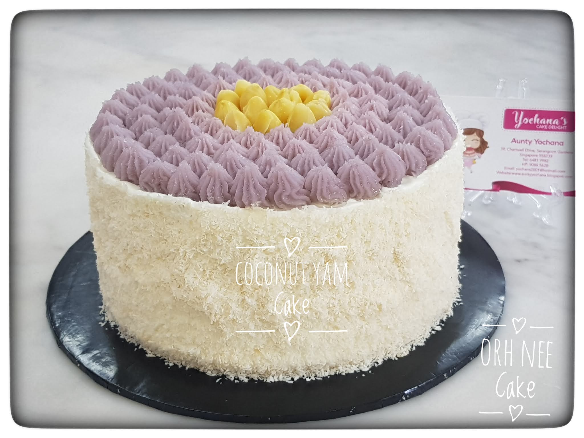 Yochana's Cake Delight! COCONUT YAM CAKE aka ORH NEE CAKE