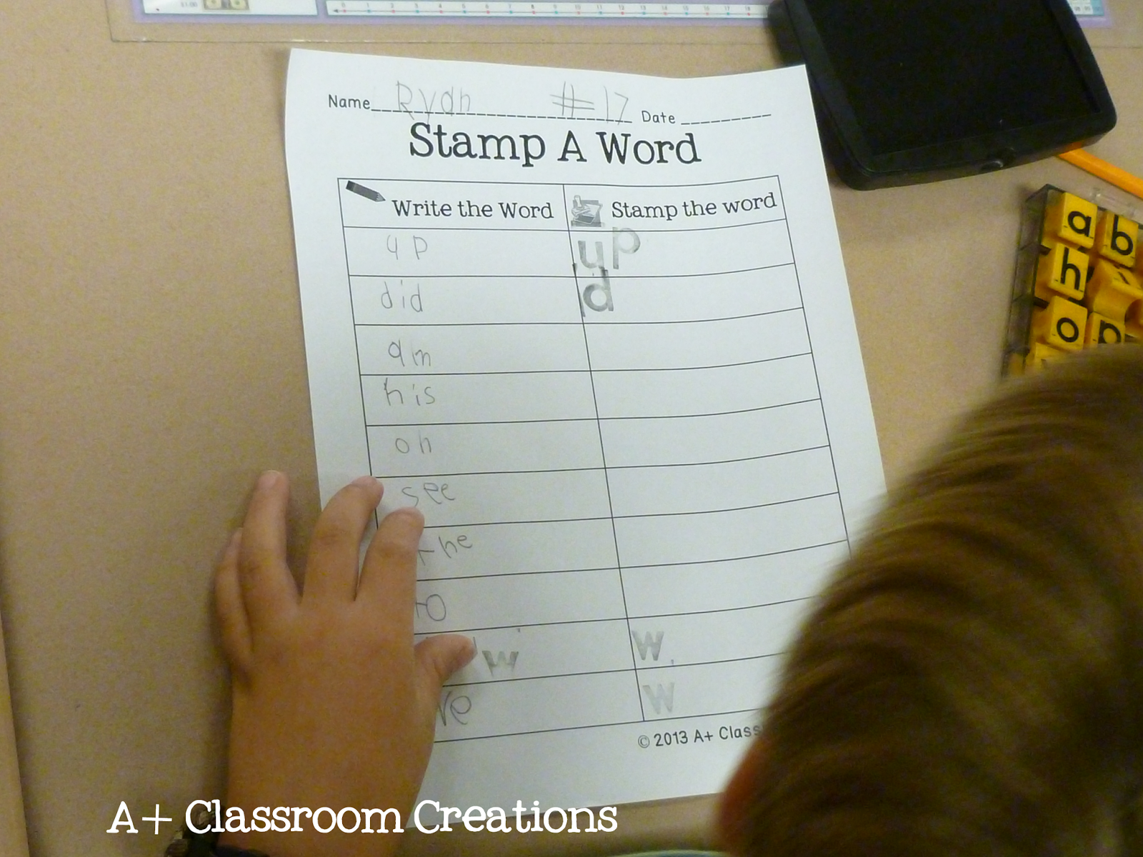 A Plus Clasroom Creations: Daily 5: Word Work