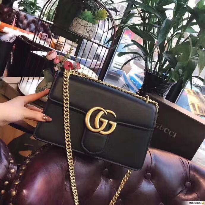WE Do Love Luxury: GUCCI GG Marmont Leather Shoulder Chain Sling Bag 🎁 ...