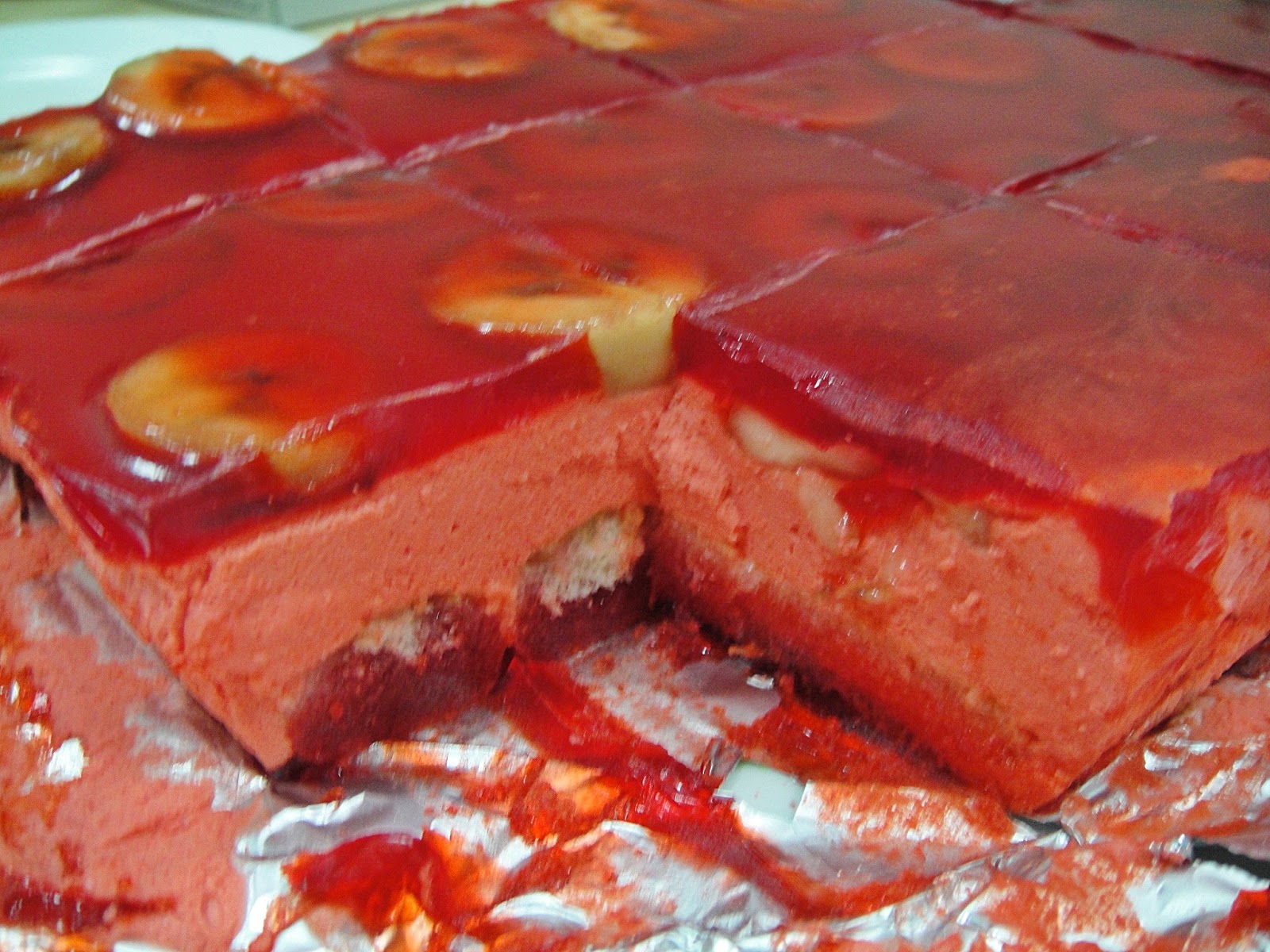 Maryam's Culinary Wonders 440. Creamy Fruity Jello Dessert