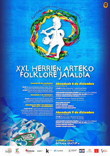 Cartel del festival de folclore del Ibarra-Kadu