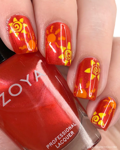 Warm Tropical Nails For Summer — 25 Sweetpeas