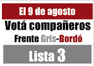 Documentos Frente Gris-Bordó (Lista 3) en las elecciones de delegados de la Línea Roca (09/08/11)