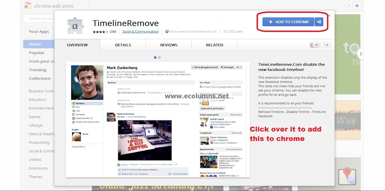 How to Remove Facebook Timeline Permanently on Chrome? eColumns