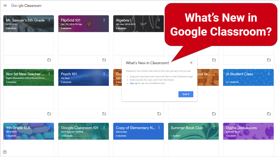 Ryan S Tech Tips Updates To Google Classroom