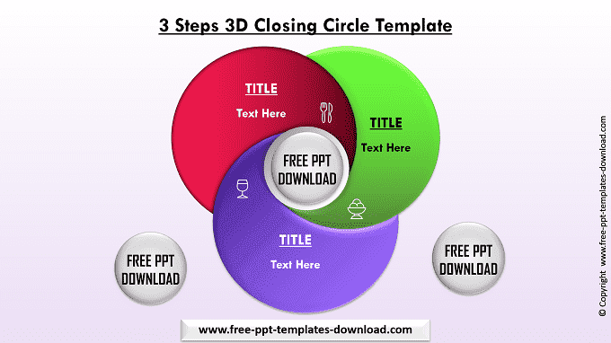 3 Steps 3D Closing Circle Template Light