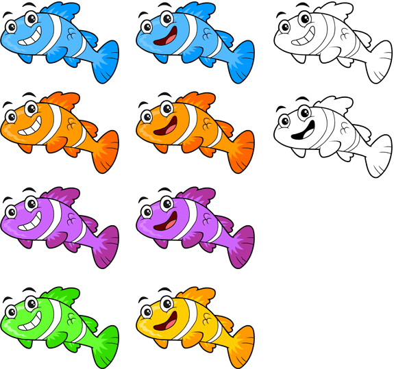 free colorful fish clipart - photo #37