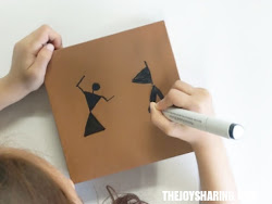 warli painting colorful joy