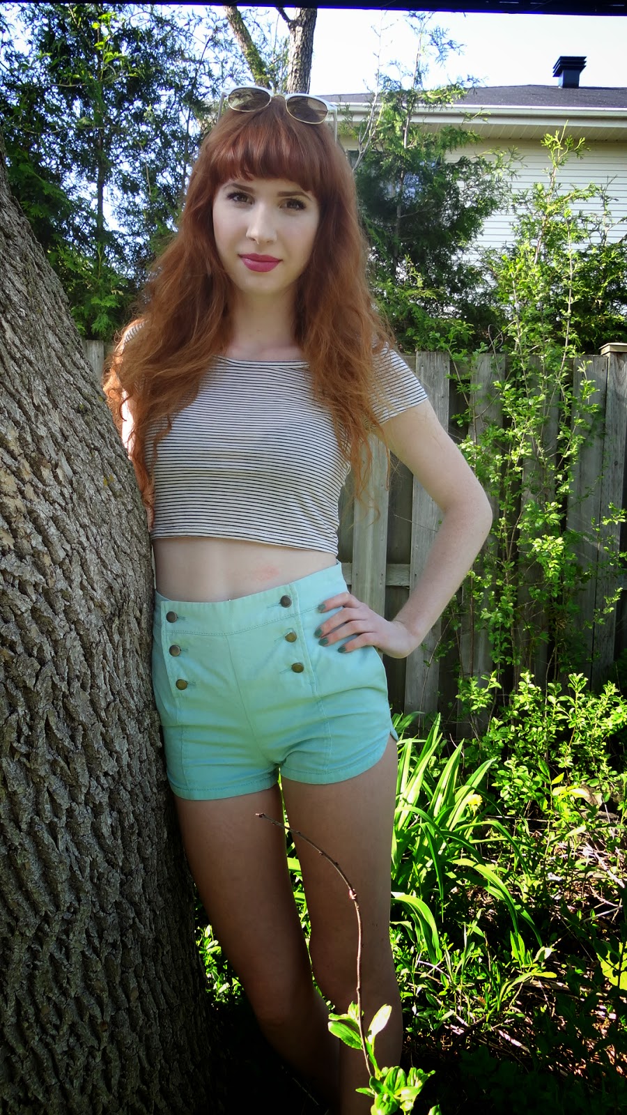 High Fashion ♥ High School Shades and Sailor shorts