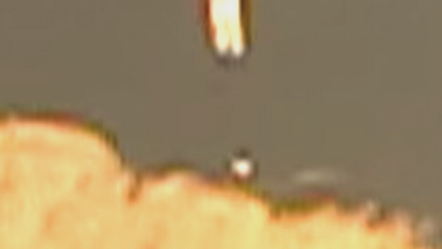 Snapshot from the transformed UFO video over Arizona.