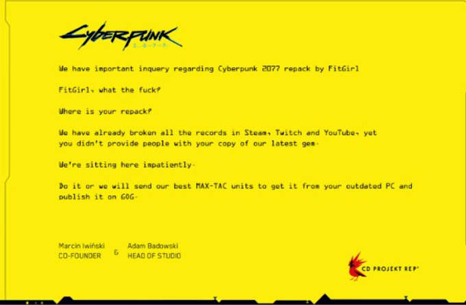 Cyberpunk 2077 challenges Fitgirl-Repacks 