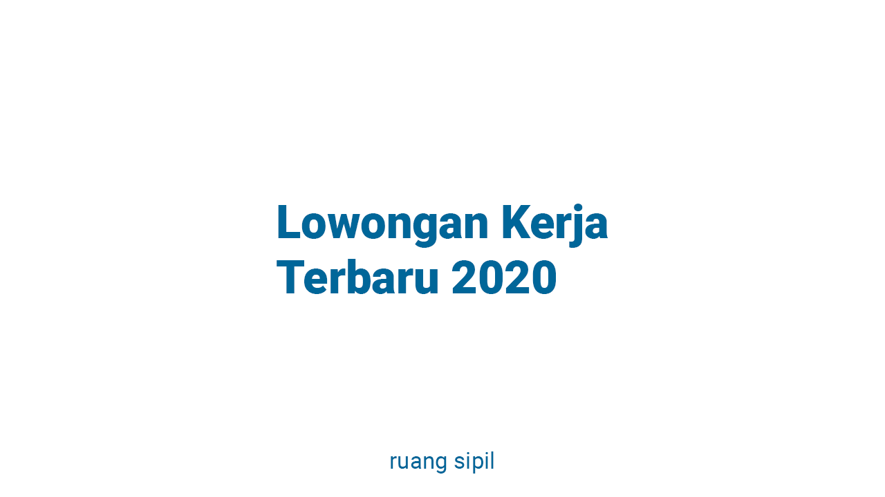 Lowongan Kerja PT Summarecon Agung Tbk - RUANG-SIPIL