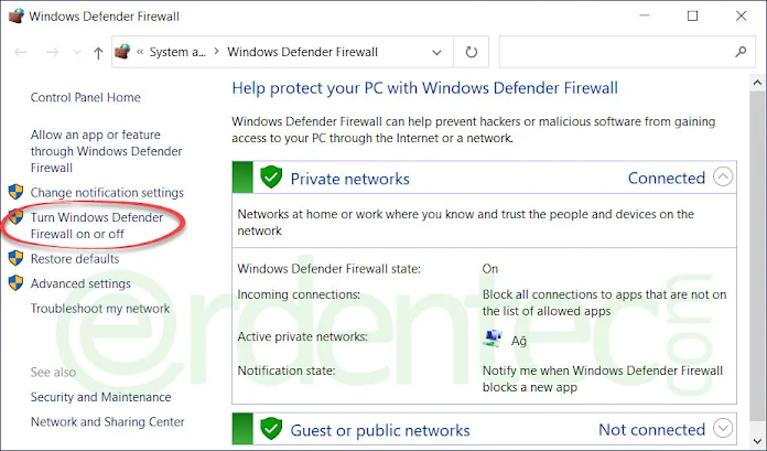 How to Turn Off Windows Firewall