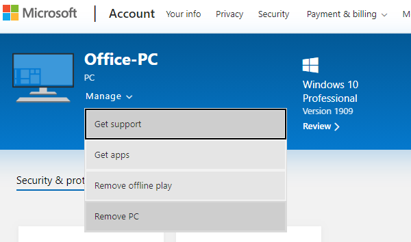 impossible de trouver l'application d'installation push Microsoft Store