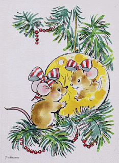 Christmas card in the year of the mouse and the rat with their own hands 2026. Free, beautiful live Christmas cards in the year of mouse
