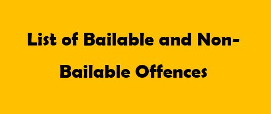 bailable and non bailable offence under crpc