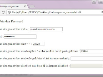 Cara Membuat Kotak Input Teks dan Password pada HTML