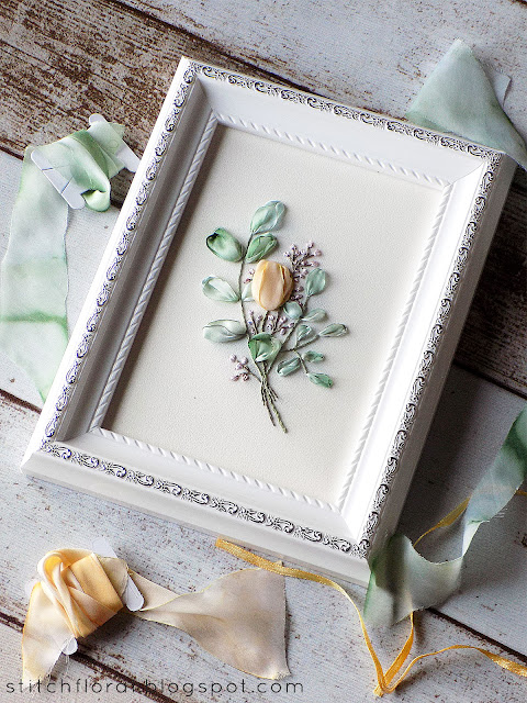 How to frame hand embroidery: tutorial - Stitch Floral