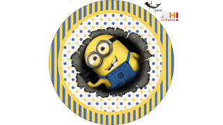 Toppers or Free Printable Candy Bar Labels for a Minions, the Movie.