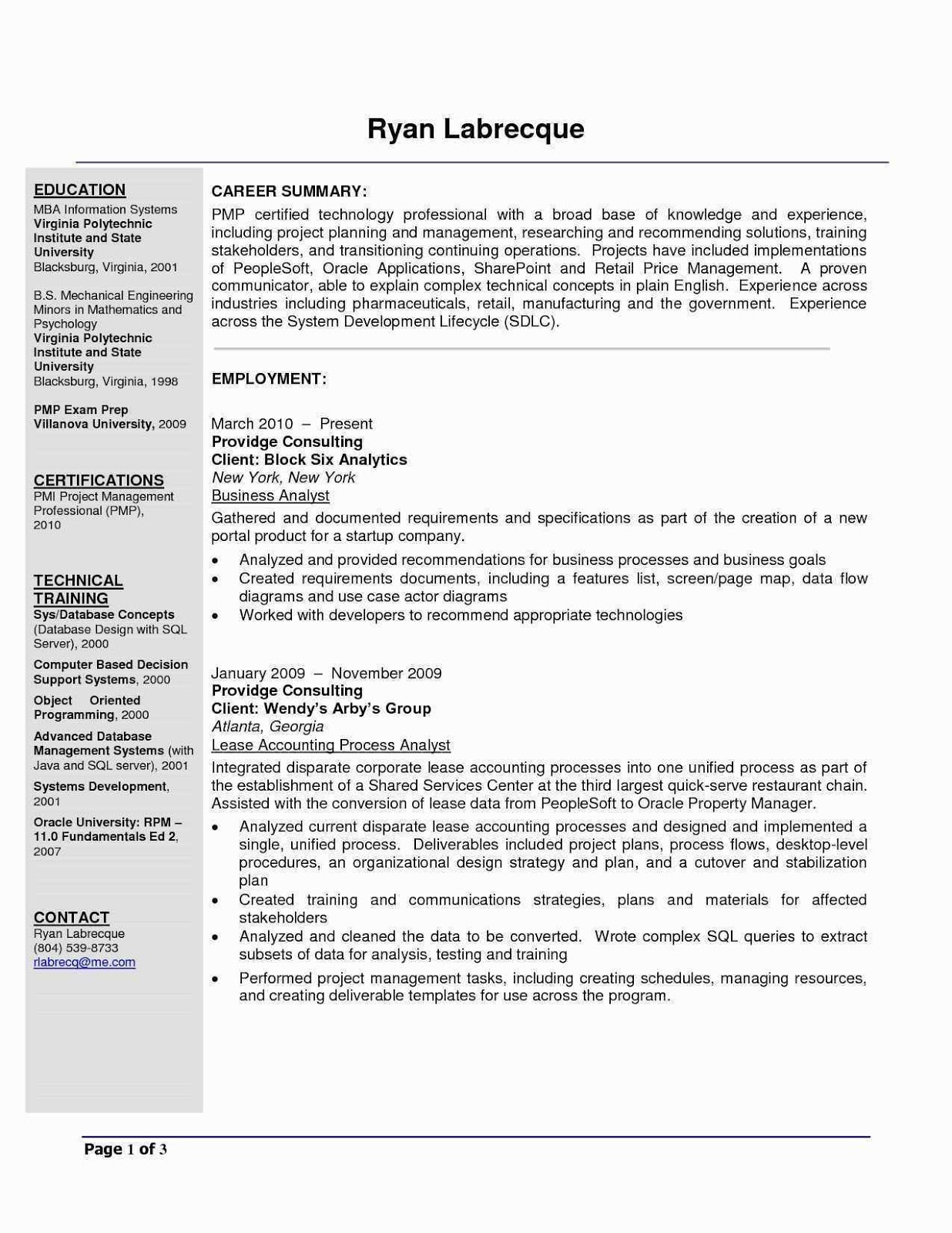 Sample of an academic cv October 29