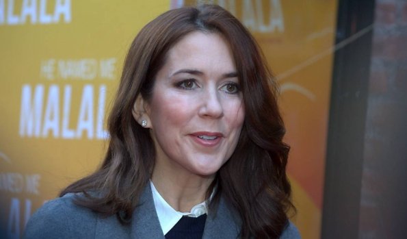 Crown Princess Mary of Denmark visited the premiere of the documentary "He Named Me Malala" about the life of a young girl Malala Yousafzai at Grand Theatre in Copenhagen 