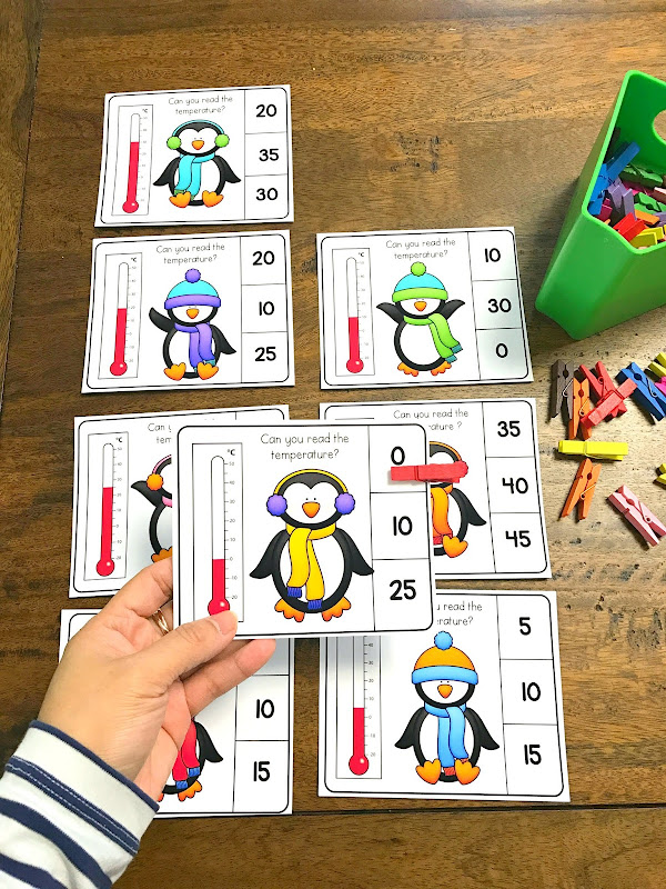 Penguin Themed Unit: Thermometer Reading