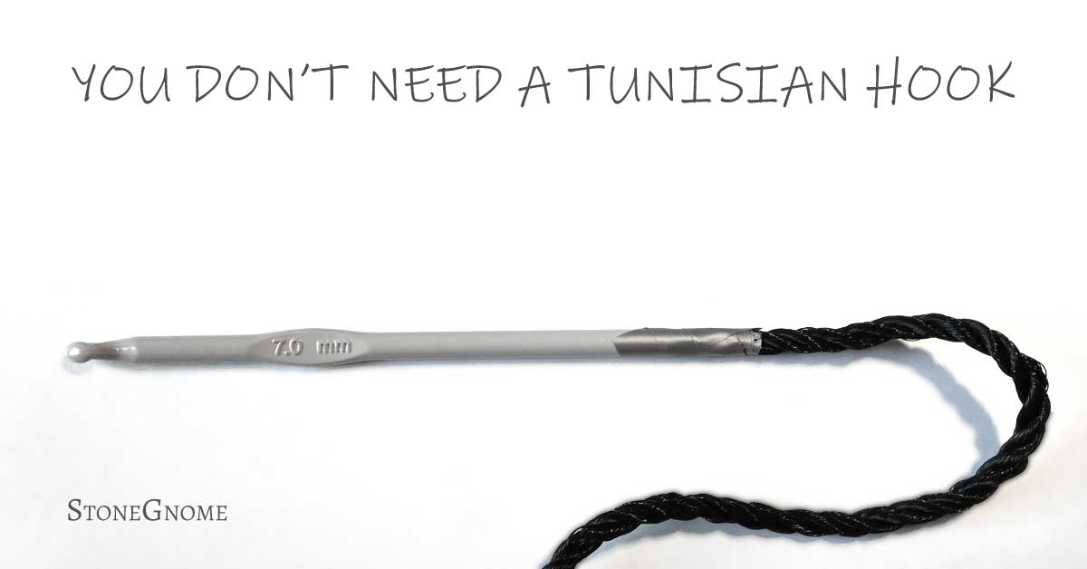 Was suggested to post my DIY Tunisian Crochet Hook from r/crochet :) :  r/Tunisian_Crochet