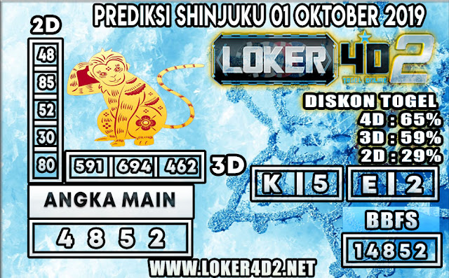 PREDIKSI TOGEL SHINJUKU POOLS LOKER4D2 01 OKTOBER 2019